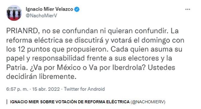 mier velazco reforma