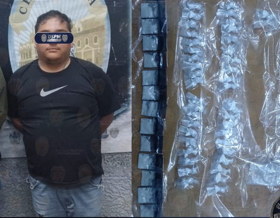 detenido con droga