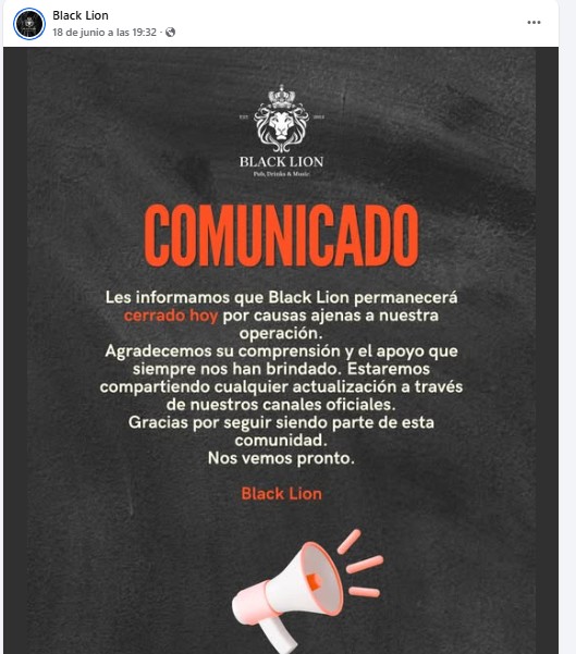 black lion bar adeudo clausura2